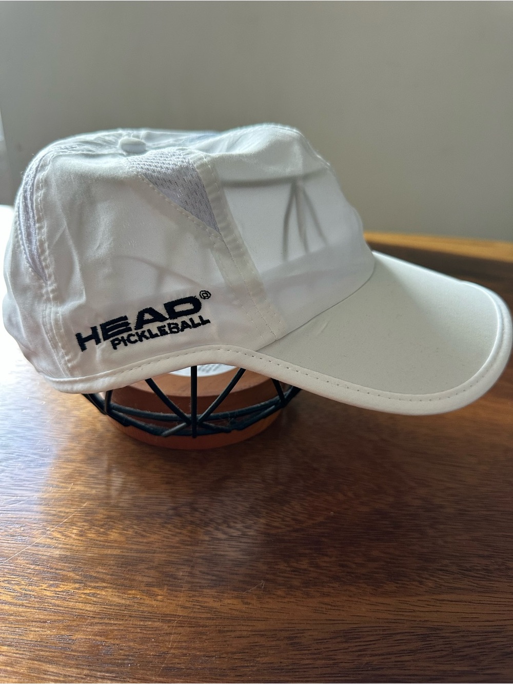 HEAD Pro Player Cap Pickleball Embroidered Promo Adjustable White Hat SnapBack